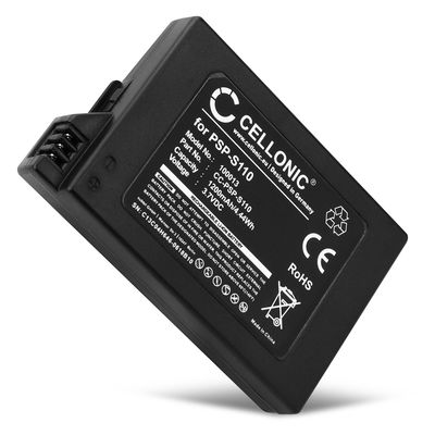 CELLONIC Replacement Battery for Sony PSP Slim & Lite 2 (PSP-2000, PSP-2003, PSP-2004), PSP Slim & Lite 3 (PSP-3001, PSP-3003, PSP-3004) Console 1200mAh PSP-S110 Battery Replacement 