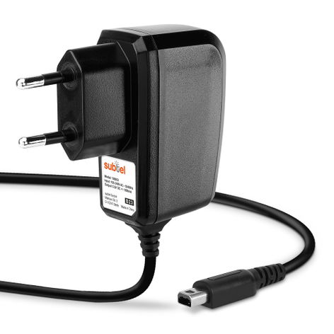 subtel 5V Charger for Nintendo DSi / DSi XL / 2DS / 2DS XL / 3DS / 3DS XL Power Supply 1A / 1000mA Power Cord 1,1m Charging Lead