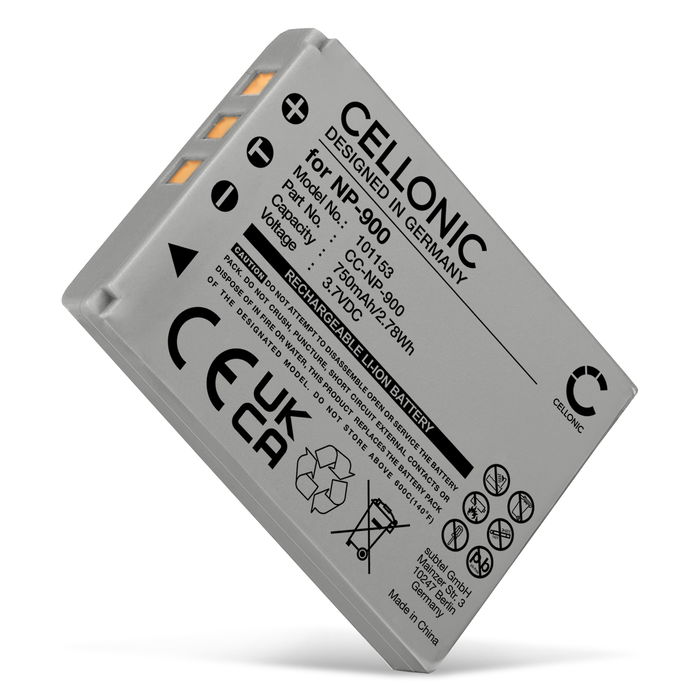 Battery for Konica Minolta DiMAGE E50, DiMAGE E40, NP-900 750mAh from CELLONIC
