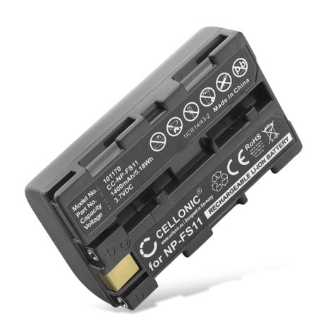 Battery for Sony CCD-CR1 (Ruvi); Cyber-shot DSC-F50, DSC-F505, DSC-P1 (1400mAh, 3.7V) from CELLONIC