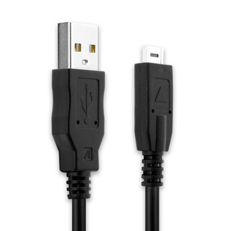 14 Pin Connector to USB A Camera Data Cable K1HA14AD0001 K1HA14AD0003 K1HY14YY0008 for Panasonic Lumix DMC-FT1, DMC-FT2, DMC-FZ100 Black PVC 1.5m from subtel