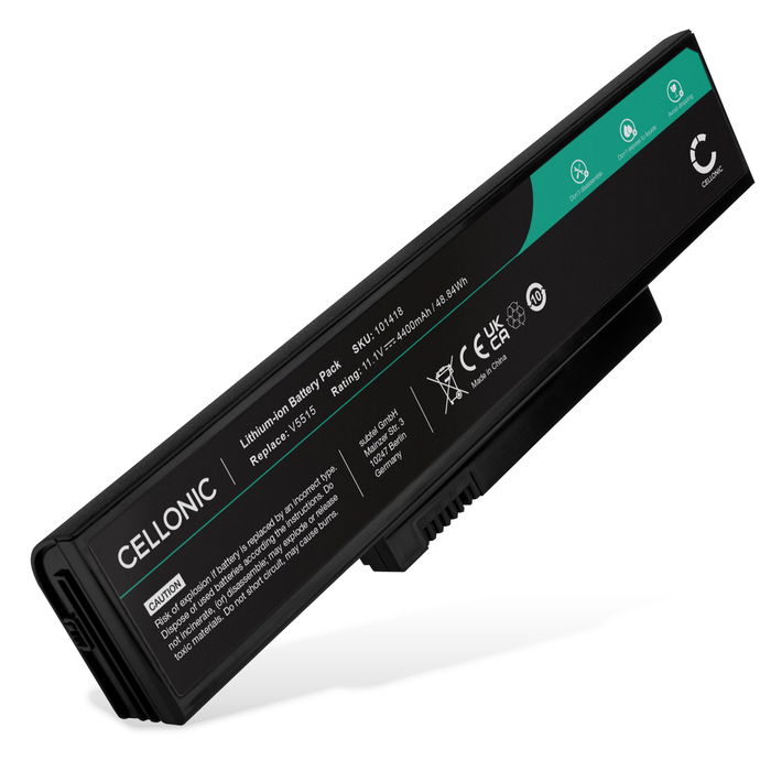 Battery for Fujitsu ESPRIMO Mobile V5535, V6555, V6515, V5515, V5555, Amilo La 1703 11.1V 4400mAh from CELLONIC