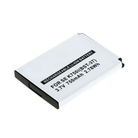 Battery for Sony Ericsson W810i; K750i; W800i; W350i; W550i; K610i (750mAh, 3.7V) from subtel