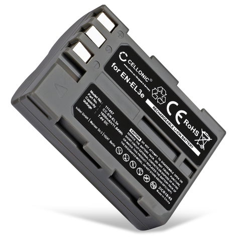 Battery for Nikon D700; D90; D80; D300; D200; D50; D70; D100; D300S (1600mAh, 7.4V) from CELLONIC