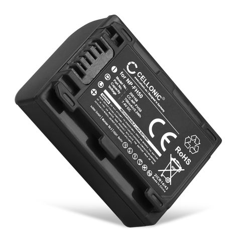 Battery for Sony Cyber-shot DSC-HX1, DSC-HX100 / HX100V NP-FH40 NP-FH50 -FH60 (700mAh, 7.4V) from CELLONIC