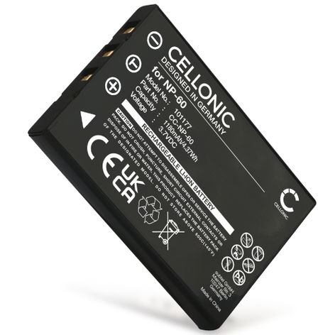 Battery for Yakumo Cammaster SD 482; Mega Image 34, 37, 47 Li-Ion 3.7V (1180mAh, 3.7V) from CELLONIC