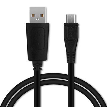 USB Tablet Charger for 1m Fast Charging 1A Tablet Data Cable USB 2.0 Adapter PVC - Black