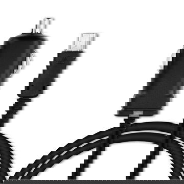 subtel 12V / 24V Socket to Mini USB In Car Charger for Aiptek Car Camcorder X5 / GS 372 / JVC GC-FM1 / GC-WP10 Cigarette Lighter Adapter 1.5m Charging Cable