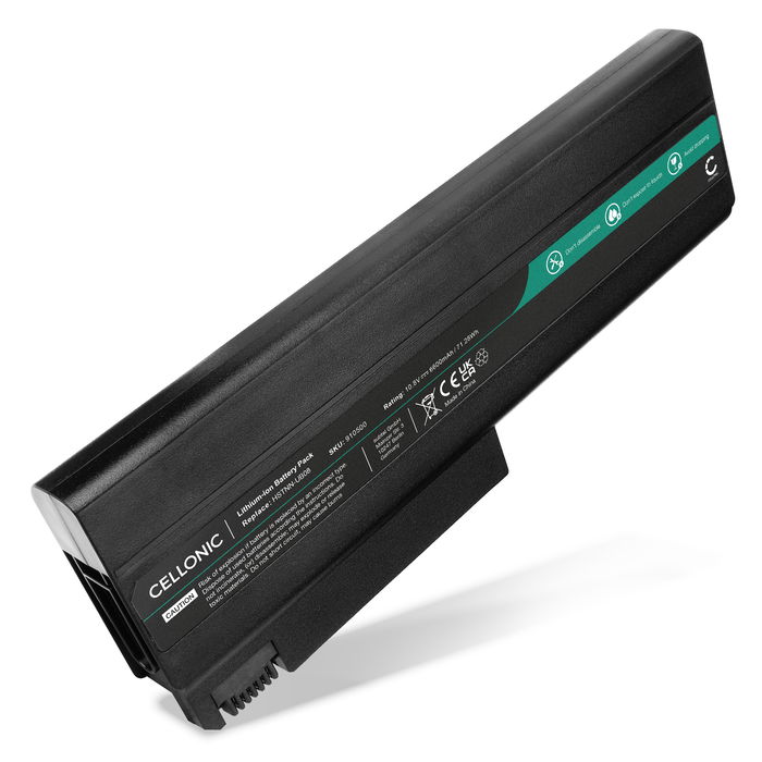 Battery for HP Compaq 6710b, 6910p, 6715s, 6510b, 6715b, nc6320, nc6400, nx6110, nc6120, nx6325 11.1V 6600mAh from CELLONIC