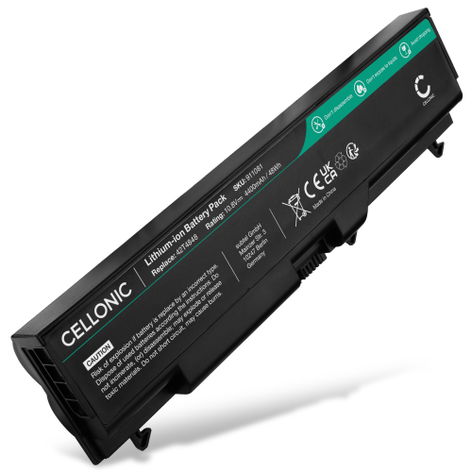 Battery for Lenovo ThinkPad T420, T410, W520, T520; Edge 14, 15 (4400mAh, 10.8V) from CELLONIC