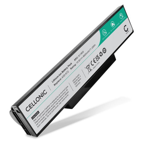 Battery for ASUS A72F; K72F; K72JK; K72JT; K73B; K73S; N71J; N71JQ (6600mAh, 10.8V) from CELLONIC