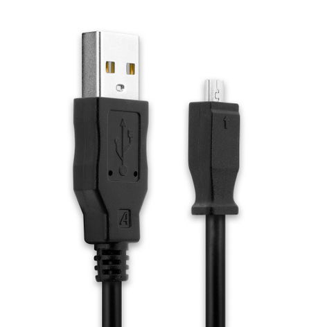 U-8 8 Pin to USB A Camera Data Cable U-8 for Kodak Easyshare C613, C813, M320, M341, C330, C713 Black PVC 1.5m from subtel