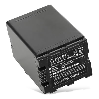 Battery for Panasonic HCX929 TM900 SD900 SD800 SD909 HS900 VBN130 VBN260 3300mAh from CELLONIC