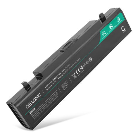 Battery for Samsung E172; Q70; R470; R610; P500; P460; R420 PB9NC6B (4400mAh, 11.1V) from CELLONIC