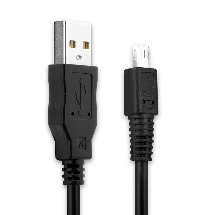 Camera USB Cable for Sony Cyber-shot DSC-S30 DSC-S50 DSC-S70 DSC-F505 DSC-F505V C-200 Zoom 1.5m Fast Charging Data Cable for Camera Charger Lead PVC - Black