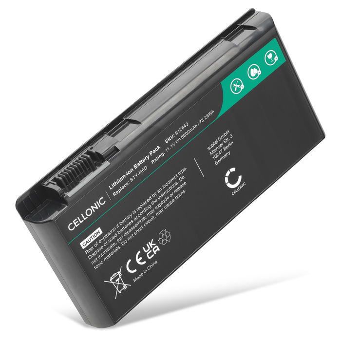 Battery for Medion Erazer X7817, X6819, X6811, X6813, X7813, X7815, X6817, X6821, X7833, 40034711 11.1V 6600mAh from CELLONIC
