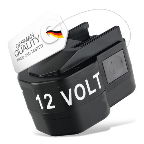 Battery for Milwaukee PAD 12; PES12; BF12; MX12; BX12; PLD 12 X; B12; MXS12; PCG 12; PEP 12; PEP12; BXL12; PEP12T PBS 3000 (3000mAh, 12V) from CELLONIC