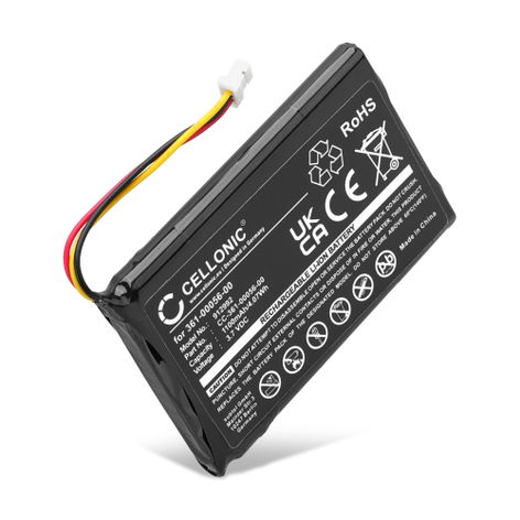 Battery for Garmin Drive 50LMT, 50; nüvi 52, 52LM, 50, 40, 55 361-00056-00 361-00056-50 361-00045-00 (1100mAh, 3.7V) from CELLONIC