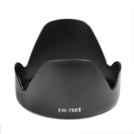 Lens Hood EW-78B II – Flower / Tulip / Petal, Plastic, Bayonet from CELLONIC – Canon EF 28-135mm f/3.5-5.6 IS USM