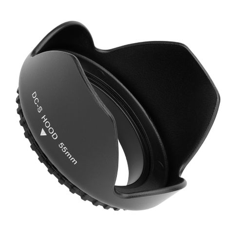 Ø 55mm Camera Lens Hood for Universal Ø 55mm - Plastic Bayonet Flower / Tulip / Petal Lens Shade from CELLONIC