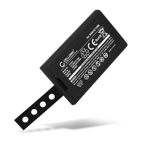 Battery for Wasp DT10; DT10RF; Datalogic CVR2 Datalogic 94ACC0083, 94ACC1368, 11300794 (1000mAh, 3.7V) from CELLONIC