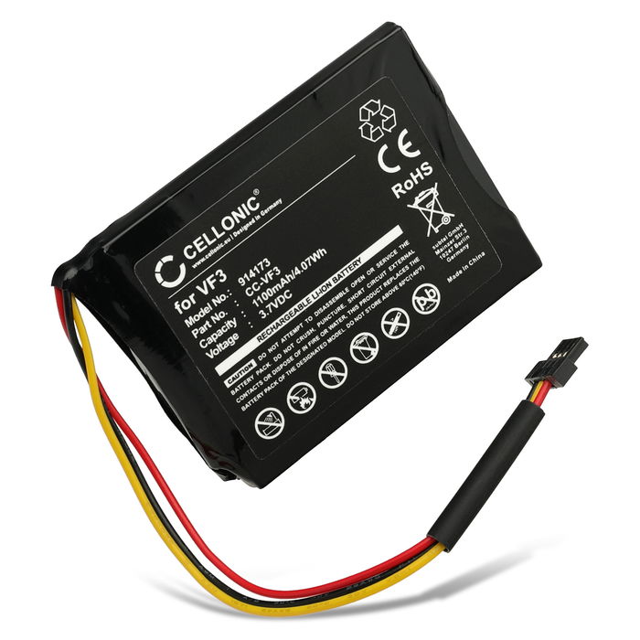 Battery for TomTom Quanta, GO XL 330, GO XL 310, VF3F, FM68360420759, VF3 1100mAh from subtel
