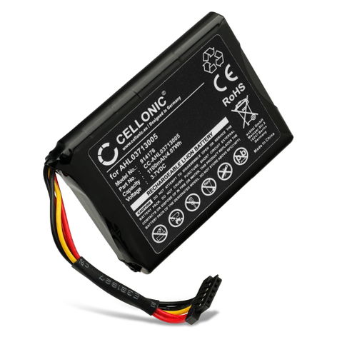 Battery for TomTom XL Live, 340TM Live, 340M Live; 4EL0.001.01 VF3A (1100mAh, 3.7V) from CELLONIC
