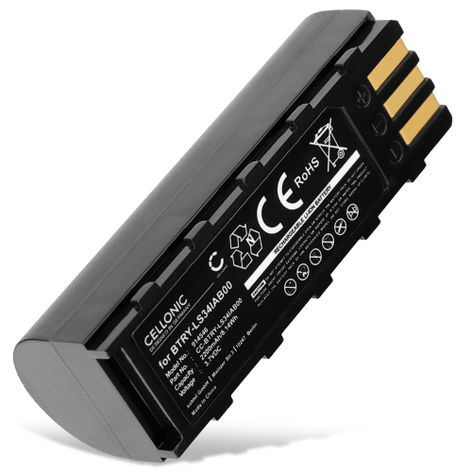 Battery for Symbol DS3478; Honeywell 8800; Motorola MT2000 21-62606-01,BTRY-LS34IAB00,KT-BTYMT-01R (2200mAh, 3.7V) from CELLONIC