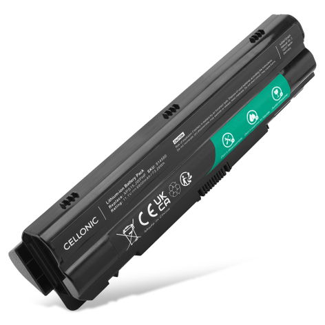 Battery for Dell P09E; P11F; XPS 15z, 14 (L401X); P12G 451-11600 (6600mAh, 11.1V) from CELLONIC