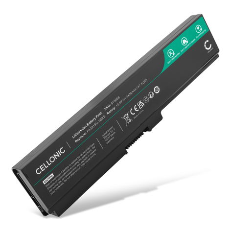 Battery for Toshiba Satellite C660, L750, Pro C660, A660, A665, C640 (4400mAh, 10.8V) from CELLONIC