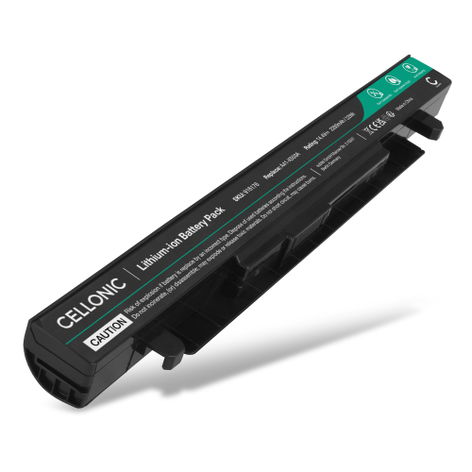 Battery for ASUS X552V; P450C; R409C; R412E; X552E; A450CC; A550C (2200mAh, 14.4V) from CELLONIC