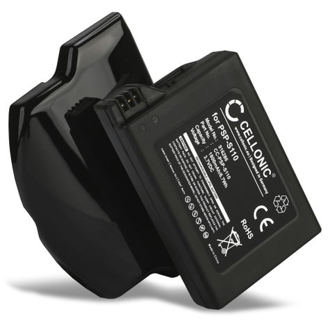 Battery for Sony PSP Slim & Lite 2, 3; PSP-2004 PSP-S110 (1800mAh, 3.7V) from CELLONIC