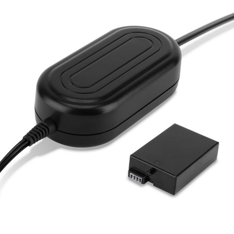 AC Adapter + Dummy Battery LP-E8 for Canon EOS 550D, 600D, 650D, 700D, Rebel T2i from CELLONIC