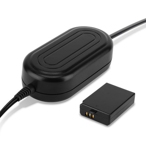 AC Adapter + Dummy Battery LP-E10 for Canon EOS 1100D, 1200D, 1300D, 2000D, 4000D from CELLONIC