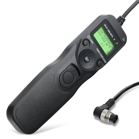 Shutter Release Cable with Timer for Nikon D850; D500; D5; D700; D800; D810; D300; D200 – Intervalometer Camera Remote from subtel