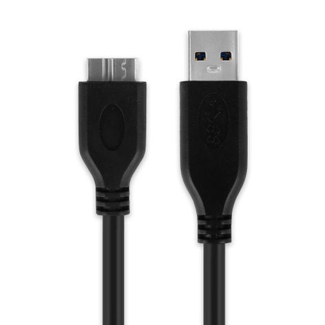 Micro USB 3.0 to USB A Data Cable 1m for Samsung SM G900H Galaxy S5; G870F Galaxy S5 Active ET-DQ11, ET-DQ11BE, ET-DQ11Y1 from CELLONIC