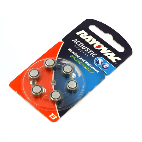 6x PR48 Hearing Aid Batteries 1.45V 310mAh from Rayovac