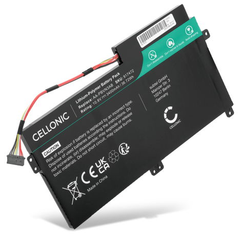 Battery for Samsung NP370R4E; NP370RSE; NP450R4E; NP450R5E; NP470 (3400mAh, 10.8V) from CELLONIC