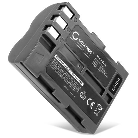 Battery for Nikon D700; D90; D80; D300; D200; D50; D70; D100; D300S (2000mAh, 7.4V) from CELLONIC