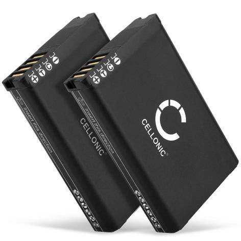 2x Battery for Garmin Alpha 300i, 300, 200i, 200; Montana 610, 680t, 680, 650; VIRB Elite (2200mAh, 3.7V) from CELLONIC