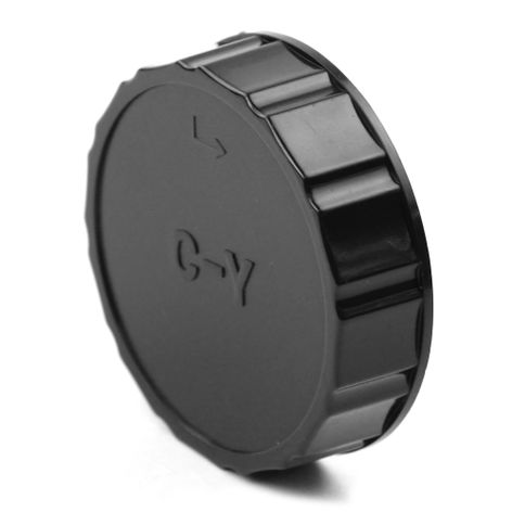 Rear Lens Cap Contax Yashica CY Mount (C/Y, C-Y) – Plastic Black Bayonet from CELLONIC – Zeiss Mutar II, III, I; Apo-Sonnar T* 200/2