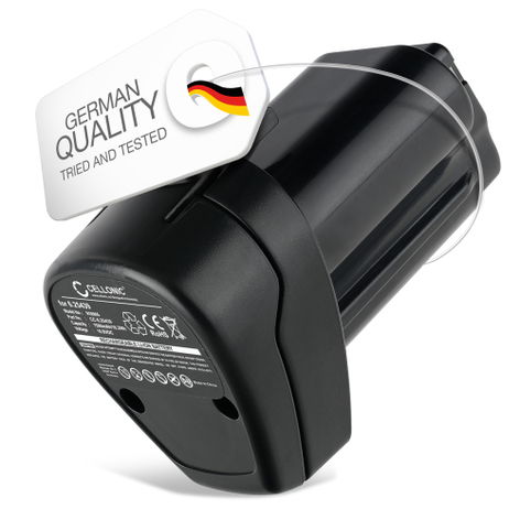 Battery for Metabo PowerMaxx BS, ULA 12 LED, 12, BS Basic, SSD; Power Impact 12 (1500mAh, 10.8V) from CELLONIC