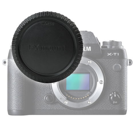 Body Cap FujiFilm X Mount – Plastic Black Bayonet from CELLONIC – Fuji FinePix XP130; FujiFilm X-A5, X-E3, X-H1