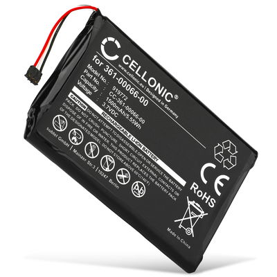 Battery for Garmin NüviCam LMT-D, Camper 760LMT-D, Camper 760, Camper 760LM, Nüvi 2689LMT, Dezl 760 LMT-D, Garmin 361-00066-00 1500mAh from CELLONIC