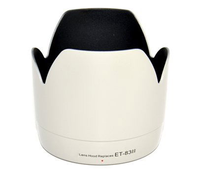 ET-83 II Camera Lens Hood for EF 70-200mm f/2.8L USM - Plastic Bayonet Flower / Tulip / Petal Lens Shade from CELLONIC