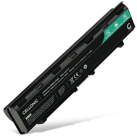 Battery for Toshiba Satellite C850, Pro C850, C855, C800 PABAS260 (6600mAh, 10.8V) from CELLONIC