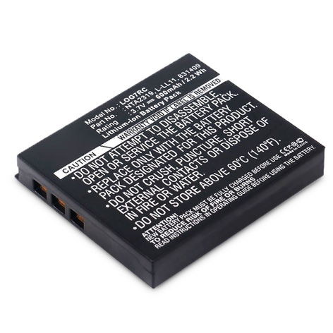 Battery for Logitech MX Air, Revolution; G7 Laser; M-RBQ124 831410, 190310-1000, 190310-1001, 831409, L-LL11 (600mAh, 3.7V) from subtel