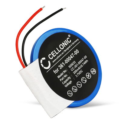Battery for Garmin Approach S2, Approach S3, Approach S4, Approach S1, Forerunner S1, 110, 210 - Garmin 361-00047-00 200mAh from CELLONIC