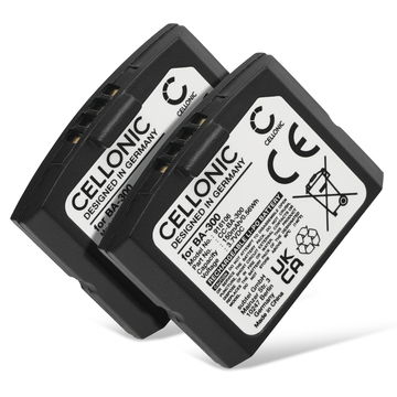 2x CELLONIC Headphone Battery for Sennheiser Set 840 TV, RS 4200, RI 410, Set 830 TV, Set 840-S, Set 900, RR 840 BA300 BA 300 Battery Replacement 150mAh