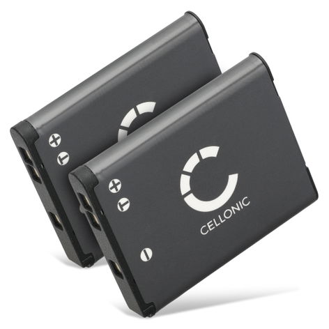 2x Battery for Nikon Coolpix S6900, S3300, S3100, S7000, S3500 EN-EL19 NP-BJ1 (700mAh, 3.7V) from CELLONIC